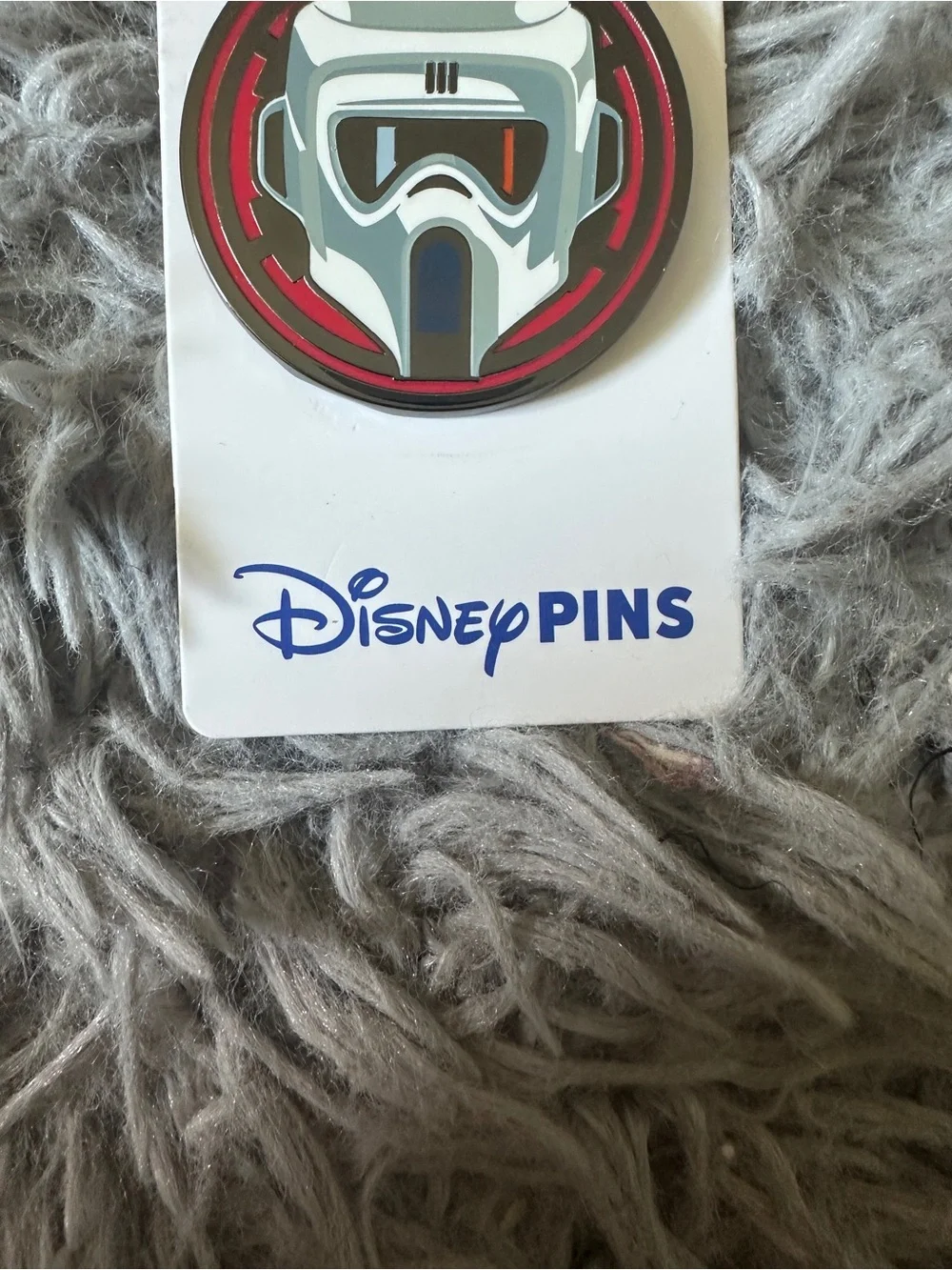 Disney Scout Trooper Pin - White, Black & Red Accents